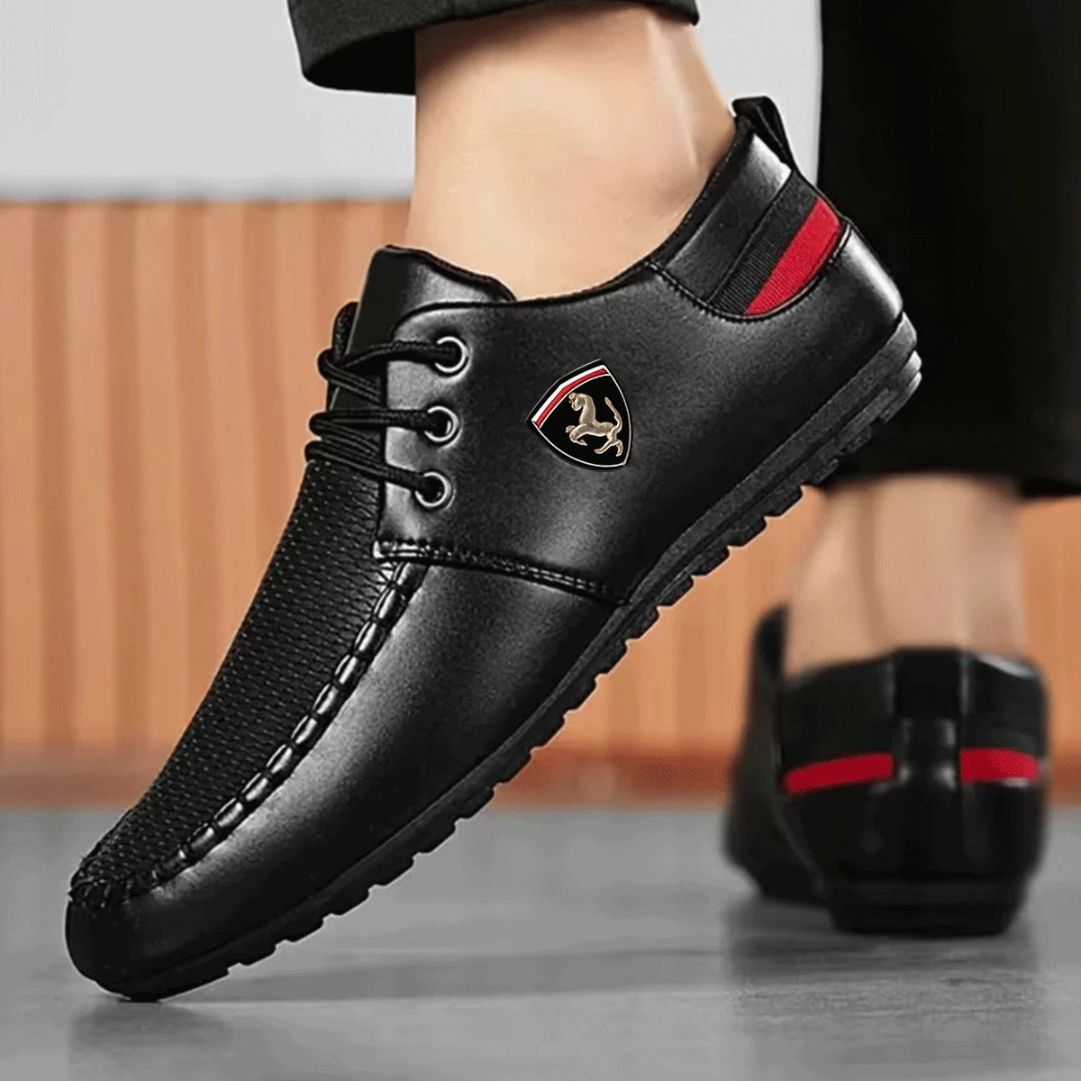 Mocassin en Cuir Ferrari® – Élégance et Confort + Cadeau Exclusif