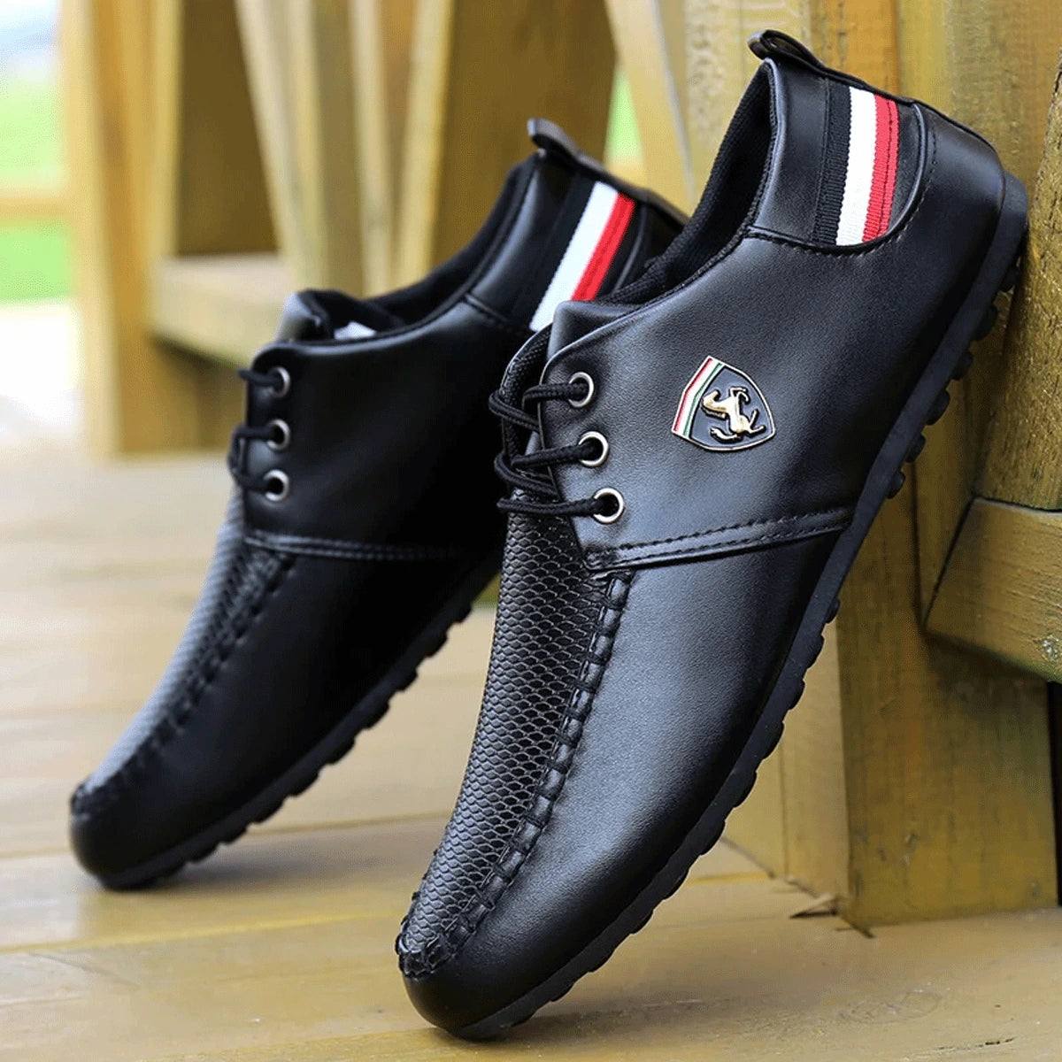 Mocassin en Cuir Ferrari® – Élégance et Confort + Cadeau Exclusif